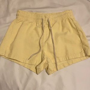 Yellow shorts